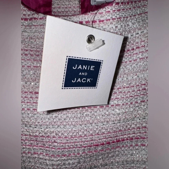 Janie & Jack Pink Bow Shiny Dress 2T NWT - Picture 6 of 13